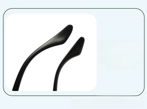 Ergonomic curved silicone ear hooks for kids polarized sunglasses providing secure fit