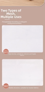 Detailed comparison of fine and coarse mesh laundry bags for delicate and tough fabrics