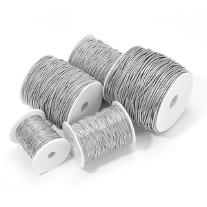 Silver stainless steel snake chains in five assorted sizes for DIY jewelry making