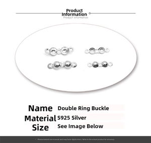 Macro detail of S925 sterling silver double-loop clasp and clamshell end for jewelry