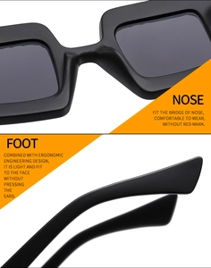 Detail view of ergonomic nose pads and matte temple design for comfort sunglasses