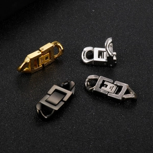 Lot de fermoirs à bijoux en acier inoxydable dorés argentés noirs et gris anthracite