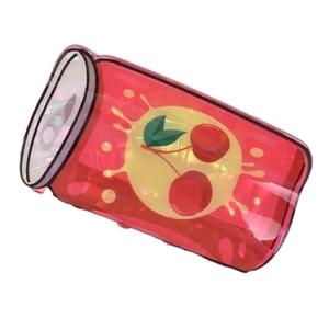 Cute cherry soda can shaped hair claw clip with red cartoon design for daily styling