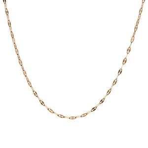 Minimalist rose gold stainless steel link chain necklace for women jewelry making