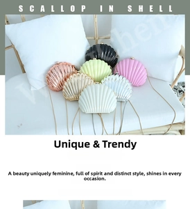 Collection of candy-colored acrylic shell clutch bags with elegant metal chain straps