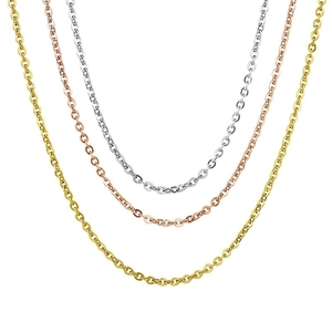 Minimalistische O-Ketten aus Edelstahl in Gold, Silber und Roségold Ausführungen