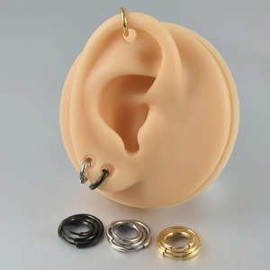Boucles D'oreilles Créoles En Acier Inoxydable Minimalistes Anneau De Cartilage Pour Hommes Et Femmes
