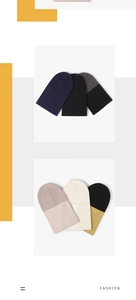 Detailed knit texture of multi-color balaclava ski masks with eye holes for winter