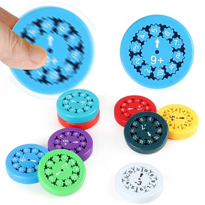 Colorful spinning math fidget toy for kids learning addition and subtraction