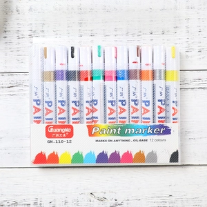 Set of 12 colors oil-based paint markers by GuangNa for DIY graffiti and wedding signing