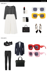 Fashion guide showing futuristic polygon sunglasses styled for men and women outfits