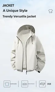 Detail of light gray softshell jacket featuring warm fleece lining and adjustable cuffs