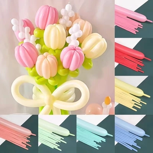 Modelling Balloons Long Magic Latex Balloons For DIY Animal Shapes Bouquet Decor Macaron Matte Metallic Colors Party Decor