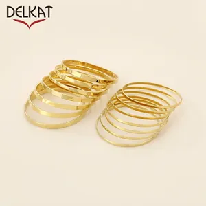 Modetrend Ig Einfaches Kreisarmband Flach Diy Mehrfachring Stapelbar Rund Glatt Mehrgrößen Titanstahlarmband