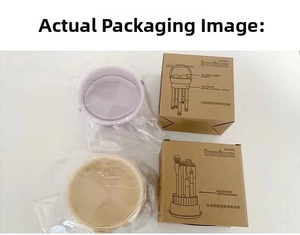 Silicone makeup brush cleaning bowl with drying rack and original retail packaging box