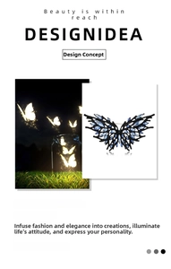 Macro shot of dark butterfly brooch featuring intricate blue crystal and rhinestone inlay