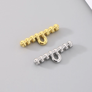 DIY jewelry connector findings in gold and silver finish with unique skull row design