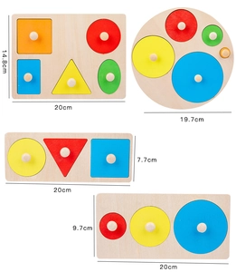Ξύλινο εκπαιδευτικό παιχνίδι Montessori ταξινόμησης σχημάτων παζλ για παιδιά νηπίου.