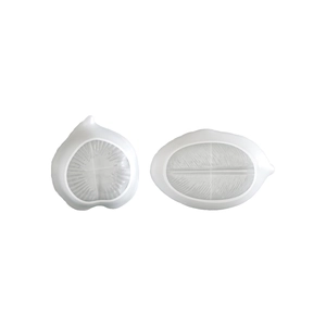 Resin leaf tray silicone mold set with heart and oval textures for DIY craft projects