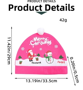 Christmas car seat headrest cover with Santa snowman print and detailed size dimensions