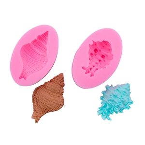 Silikonformen für Fondant im Ozean-Design mit Perlen und Muscheln für die Tortendeko