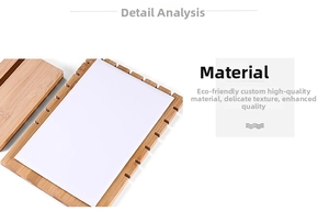 Detailed close-up of bamboo jewelry display board with premium white fabric lining