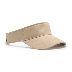 Breathable khaki open-top sun hat for women with adjustable strap and UV protection