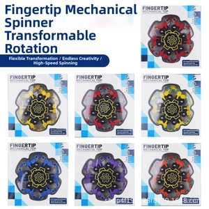 DIY deformable fingertip fidget spinner showing 360 rotation and mechanical structure