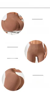 Nahaufnahme der Yoga-Shorts mit hoher Taille, Vier-Wege-Stretch und atmungsaktivem Stoff