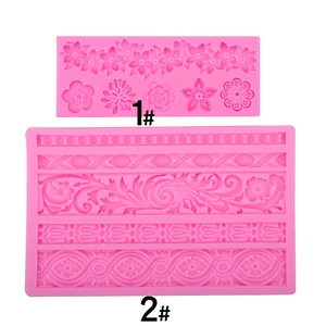Moule En Silicone De Bordure De Künstliche Perle De Vigne De Fleur Gaufrée Européenne Pour La Décoration De Gâteau De Fondant Outil De Cuisson DIY