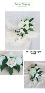 Gros plan du corsage rose blanc champagne avec perles et détails de dentelle