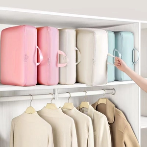 Kompression Reise Aufbewahrungstasche Polyester Oxford Tuch Platzsparend Gepäck Organizer Mit Tragbarem Griff Für Kleidung