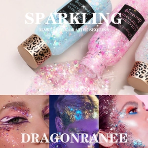 Glinsterende Glitter Gel Lichaam Gezicht Haar Make-Up Schitteren Festival Feest Podium Performance Holografisch Oogschaduw