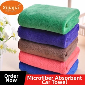 Stack of colorful microfiber towels showing soft embossed texture and high absorption fabric
