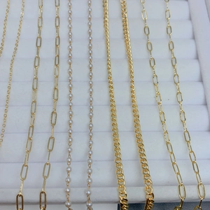 Fashion Necklace Chain 18K Gold Plated Copper For Women DIY Jewelry Adjustable Snake Paperclip O-Chain Elegant Accessory