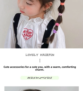 Détail d'élastiques à cheveux colorés haute élasticité pour tresses lanternes enfants