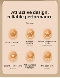 Features of wireless hair straightener: 30s heating, 4-gear control, and oil coating
