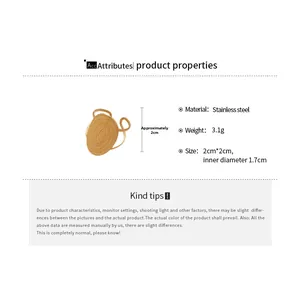 Detailed size chart for stainless steel heart ring with weight and inner diameter specs