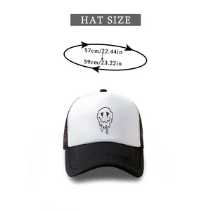 Guida alle taglie per il cappello trucker con viso fantasma, misura testa 57-59 cm