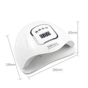 150W SUN X5 MAX UV LED nail lamp with LCD display and 4 timer settings for gel polish