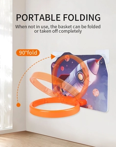 Panier de basket spatial montrant le pliage à 90 degrés pour un rangement compact
