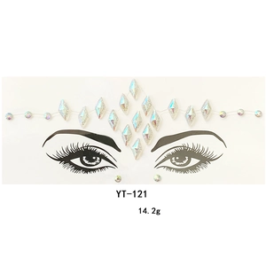Face rhinestone stickers acrylic face gems sparkle party makeup festival decorative crystal
