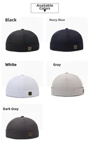 Bonnets docker en maille respirante en noir, marine, blanc et gris avec perforations