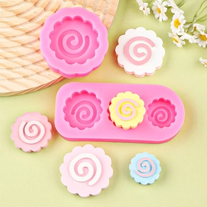 Stampi in silicone rosa Narutomaki per sapone fai-da-te e accessori da forno