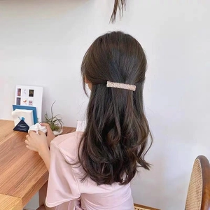 Champagne crystal beaded handmade spring hair clip accessory for elegant updo hairstyles