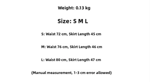 Guida alle taglie per gonna midi in raso da donna con misure di vita e lunghezza in centimetri