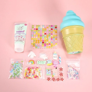 DIY handmade ice cream night light kit with 50g simulation cream and cute resin charms
