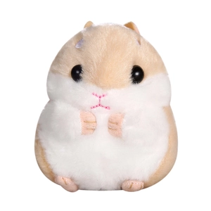 Niedlicher weicher Hamster Plüsch Schlüsselanhänger für Taschen und Rucksäcke