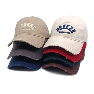 Cappello Da Baseball Vintage Distressed 100% Cotone Ricamato Lettera Parasole Retrò Cappello Regolabile Per Uomo Donna