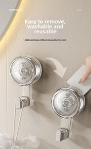 Removing vacuum suction cup hook from textured wall using a card for easy disassembly